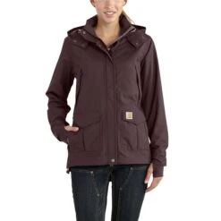 Carhartt Women's: 102382 643 Deep Wine Storm Defender Shoreline Jacket