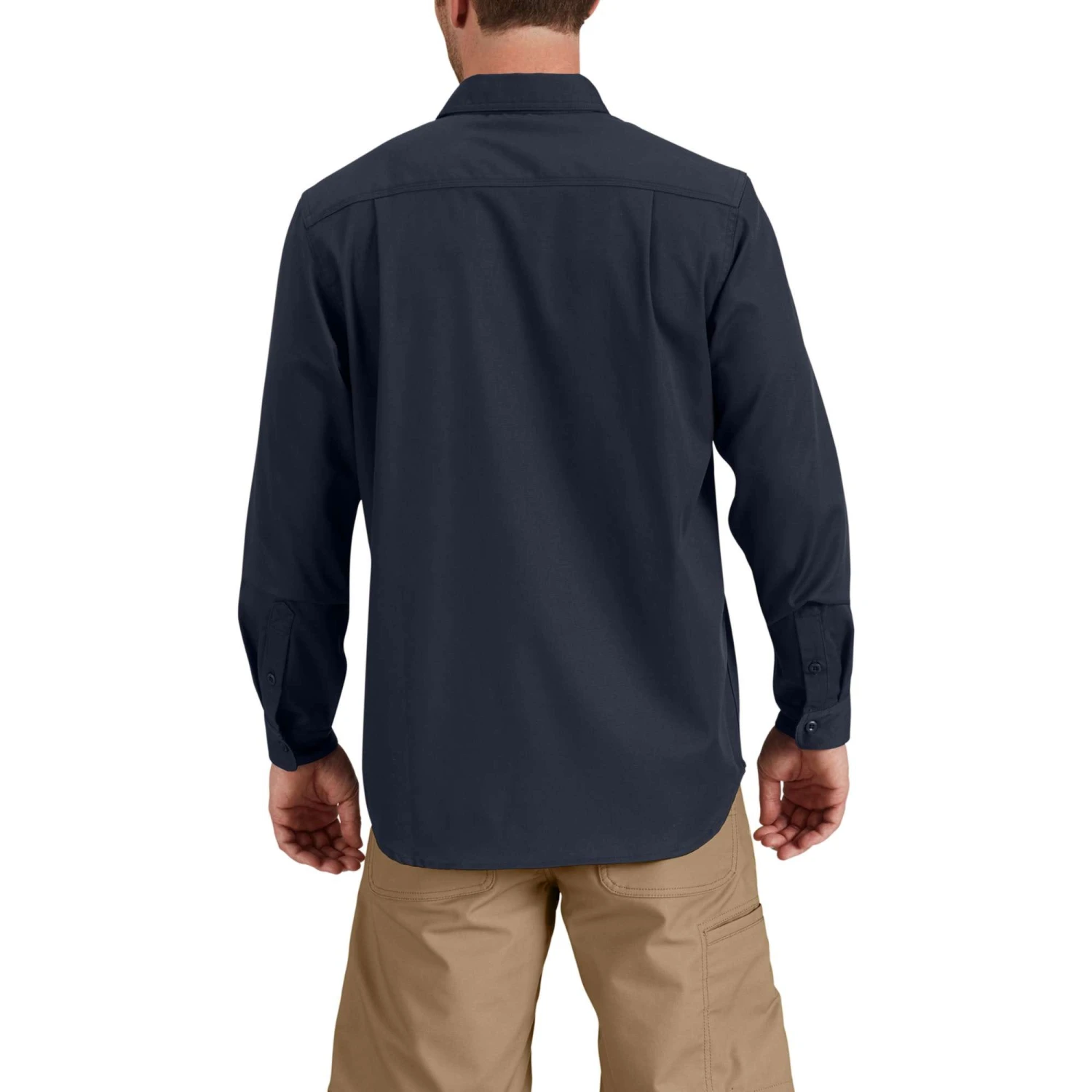 Carhartt Shirt Men's: 102538 412 Navy Long Sleeve Rugged Professional