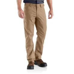 Carhartt Pants: Men's 103109 253 Dark Khaki Rugged Professional Relaxed Fit