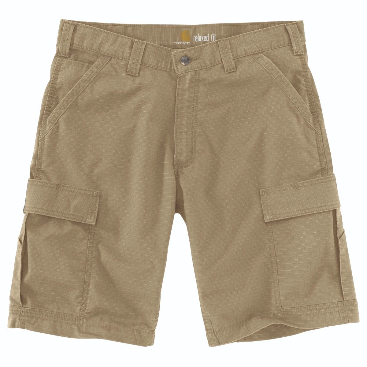 Carhartt Shorts: Men's 103543 253 Dark Khaki Force Broxton Cargo Shorts