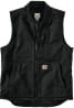 Carhartt Vest: Men's 104395 BLK Washed Duck Insulated Vest
