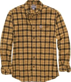 Carhartt Shirts: Men's 104448 Y11 Yellowstone Relaxed Fit Flannel Plaid Shirt