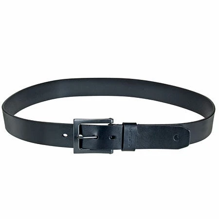 Carhartt Belts: Men's A000551000 Anvil Black Leather Work Belt