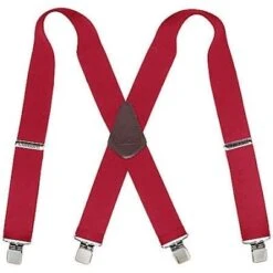 Carhartt Suspenders: 45002 Red Utility Clip Suspenders