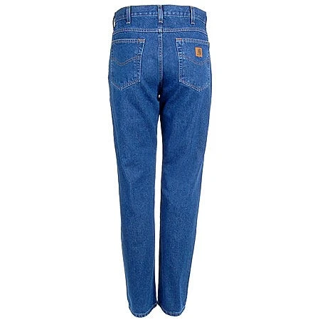 Carhartt Jeans: Men's B18 STW Stonewash Straight Fit Heavyweight 5 Pocket Work Jeans
