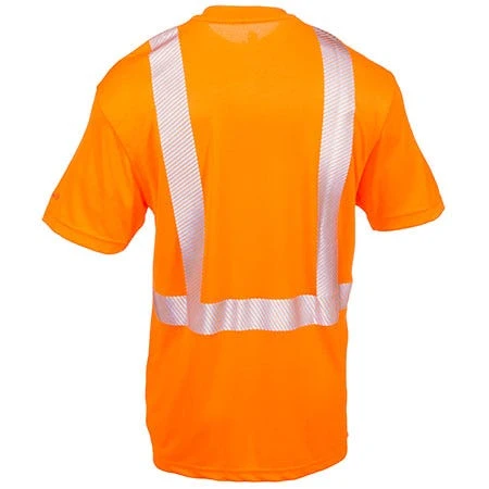Carhartt Force Shirts: Men's Force Orange 100495 824 Hi Vis Short Sleeve Work Shirt