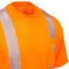 Carhartt Force Shirts: Men's Force Orange 100495 824 Hi Vis Short Sleeve Work Shirt