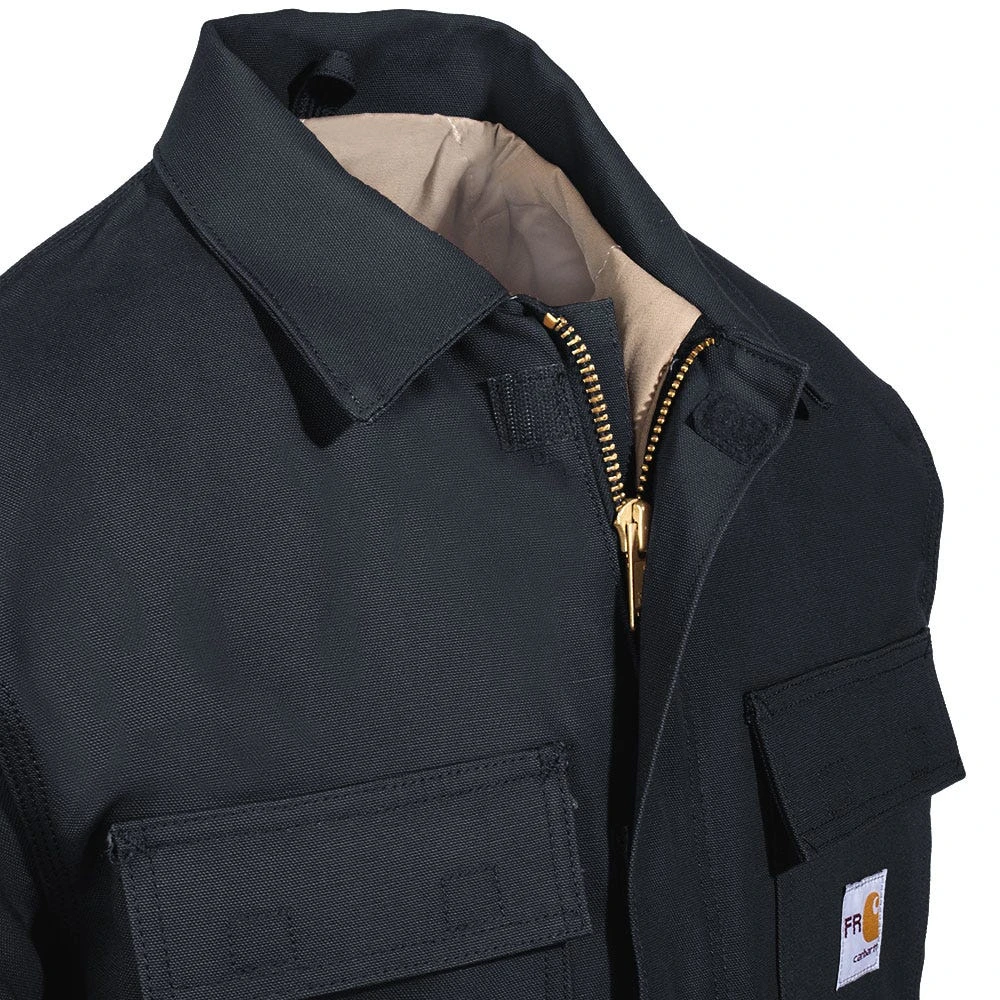 Carhartt Coats: Men's 101618 001 Flame Resistant Cotton Duck Lined Coat