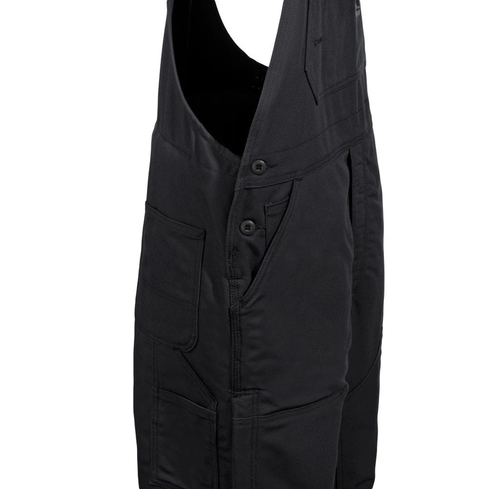 Carhartt Overalls: Men's 101626 001 Black FR Quilt Lined Cotton Duck Bib Overalls