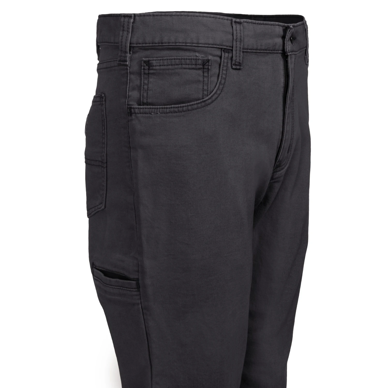 Carhartt Pants: Men's 102517 039 Gravel Grey Rugged Flex Rigby Five-Pocket Canvas Work Pants