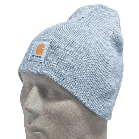 Carhartt Hats: Heather Grey A205 HGY Acrylic Beanie Winter Work Hat