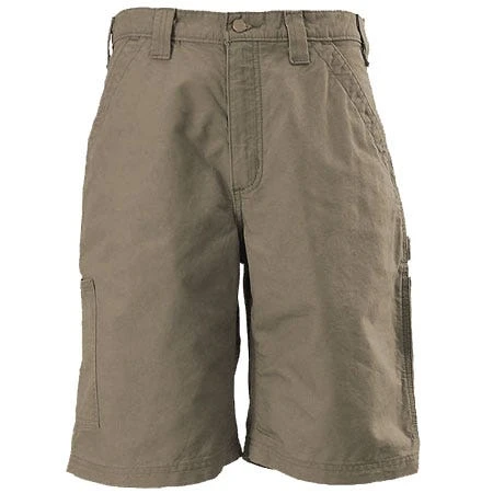 Carhartt Shorts: Men's Light Brown B147 LBR Cotton Canvas Work Shorts
