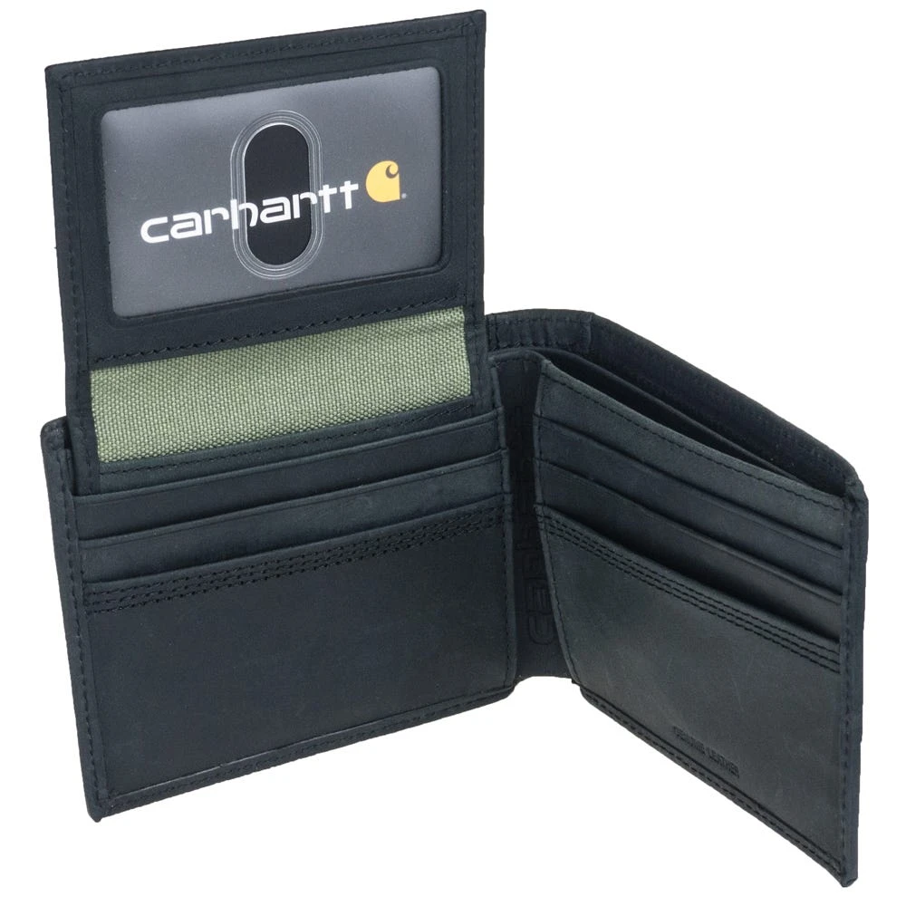 Carhartt Wallets: Men's B000021200199 Black Detroit Passcase Wallet