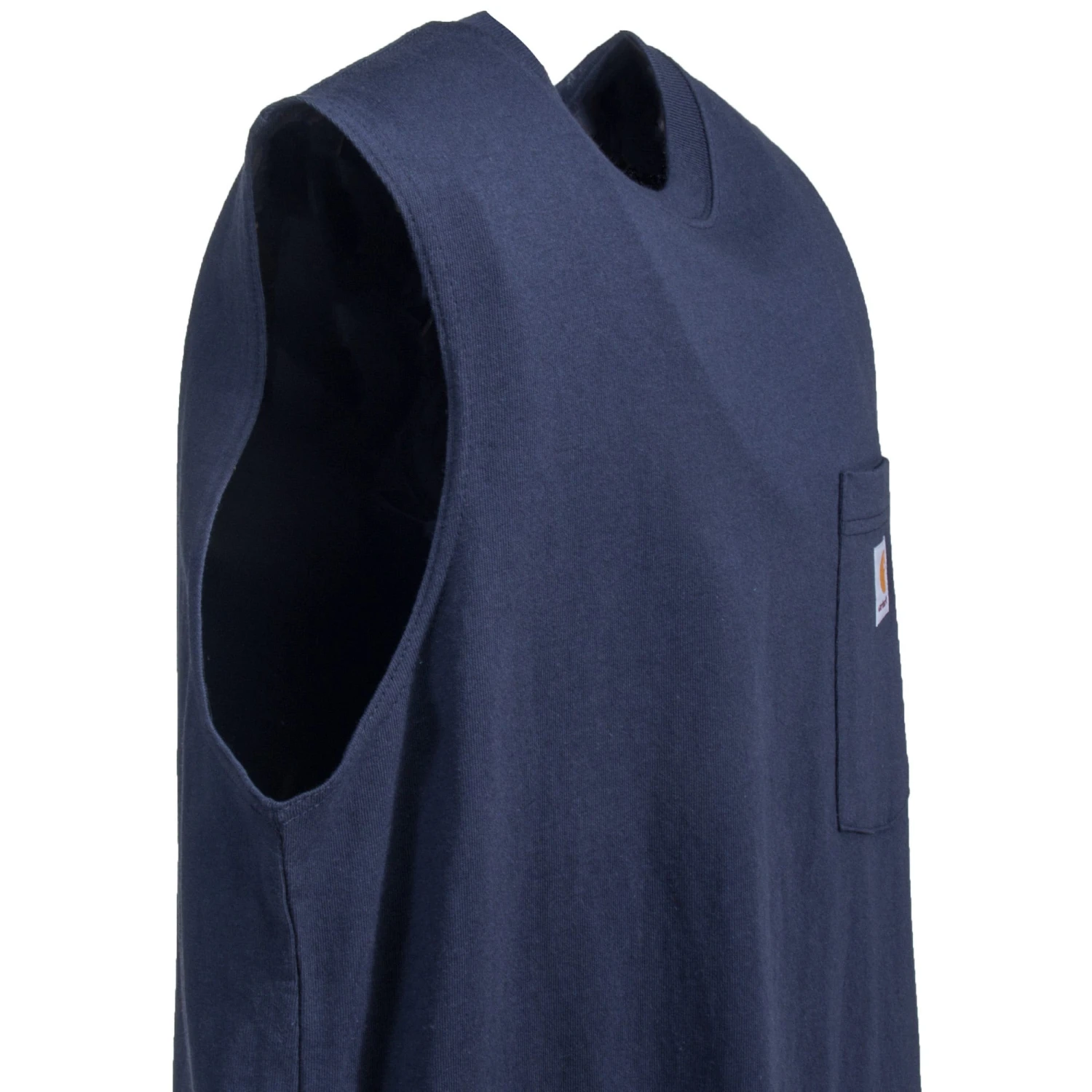 Carhartt Shirts: Men's Navy 100374 412 Workwear Pocket Sleeveless T-Shirt