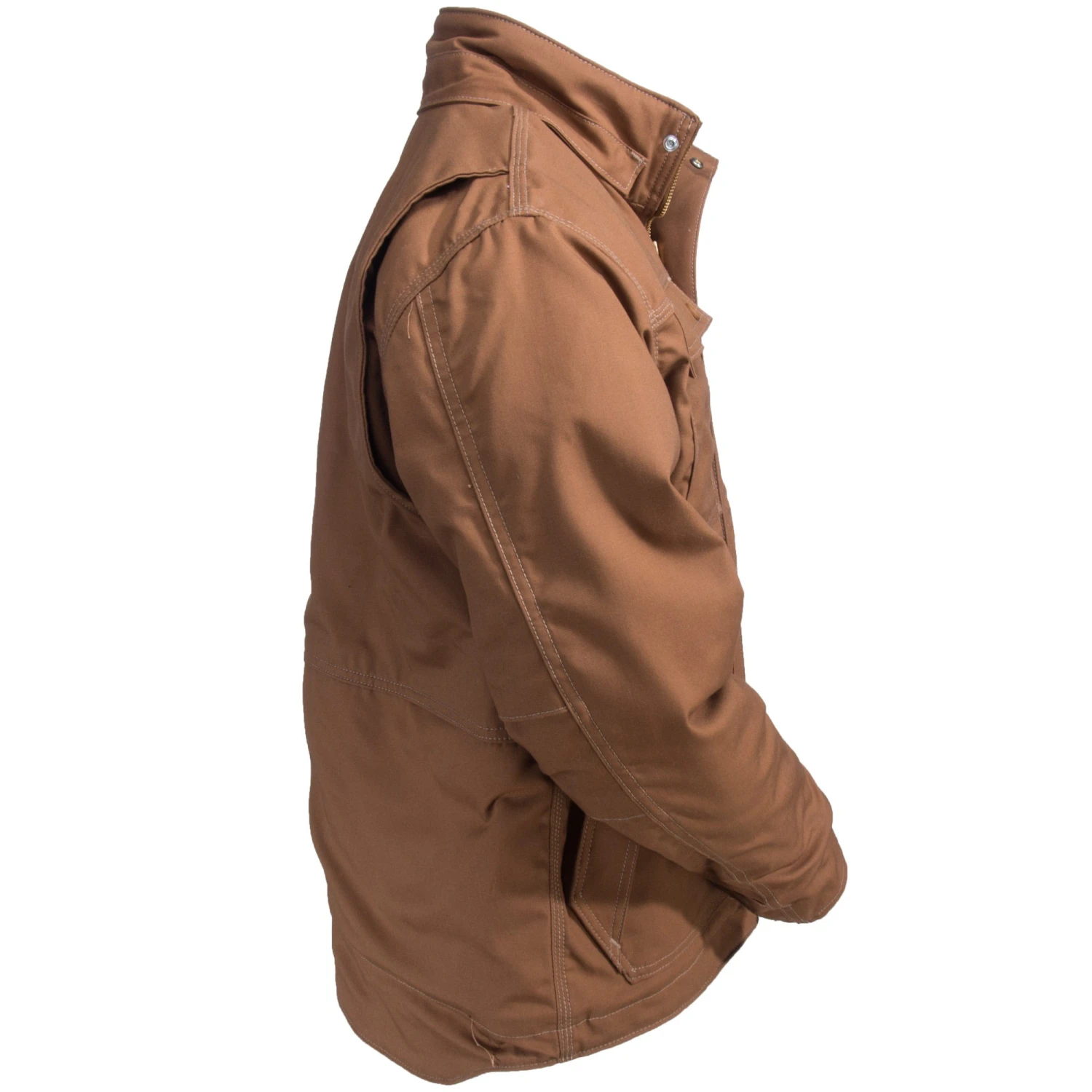 Carhartt Coats: Men's Brown 102182 211 FR Full Swing Quick Duck Coat