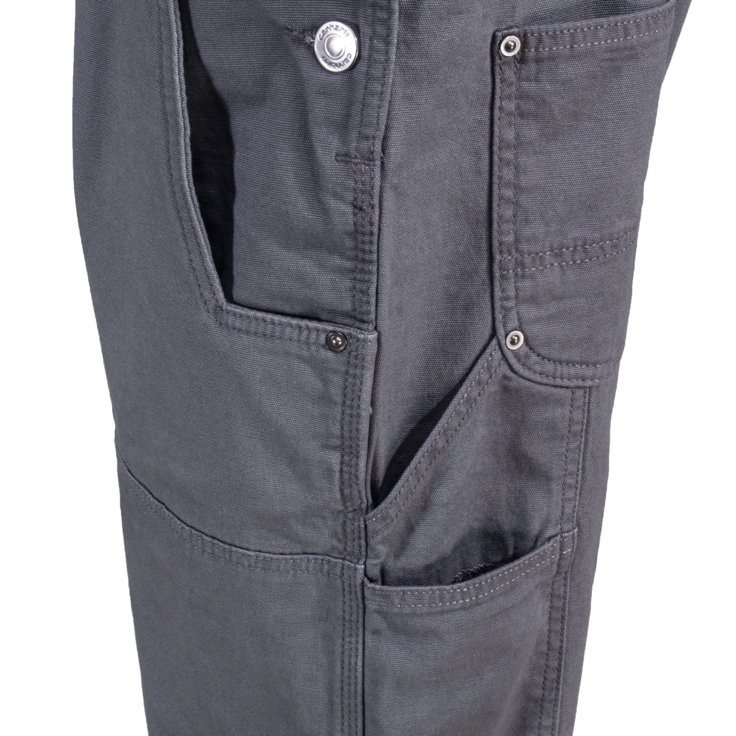 Carhartt Overalls: Men's Rugged Flex 102987 039 Gravel Rigby Bib Overalls