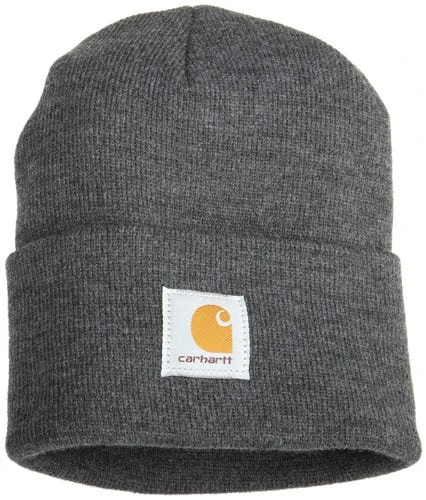 Carhartt Caps: Grey Acrylic Watch Cap A18 CLH