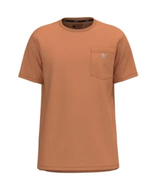 Carhartt Shirts: Men's 104616 DYO Dusty Orange Force Relaxed Fit Short Sleeve Pocket T-Shirt