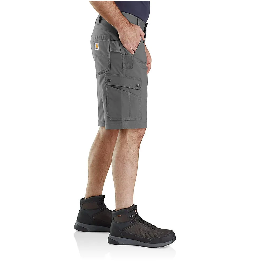Carhartt Shorts: Men's 104727 075 Steel Rugged Flex Relaxed Fit Ripstop Cargo Work Short