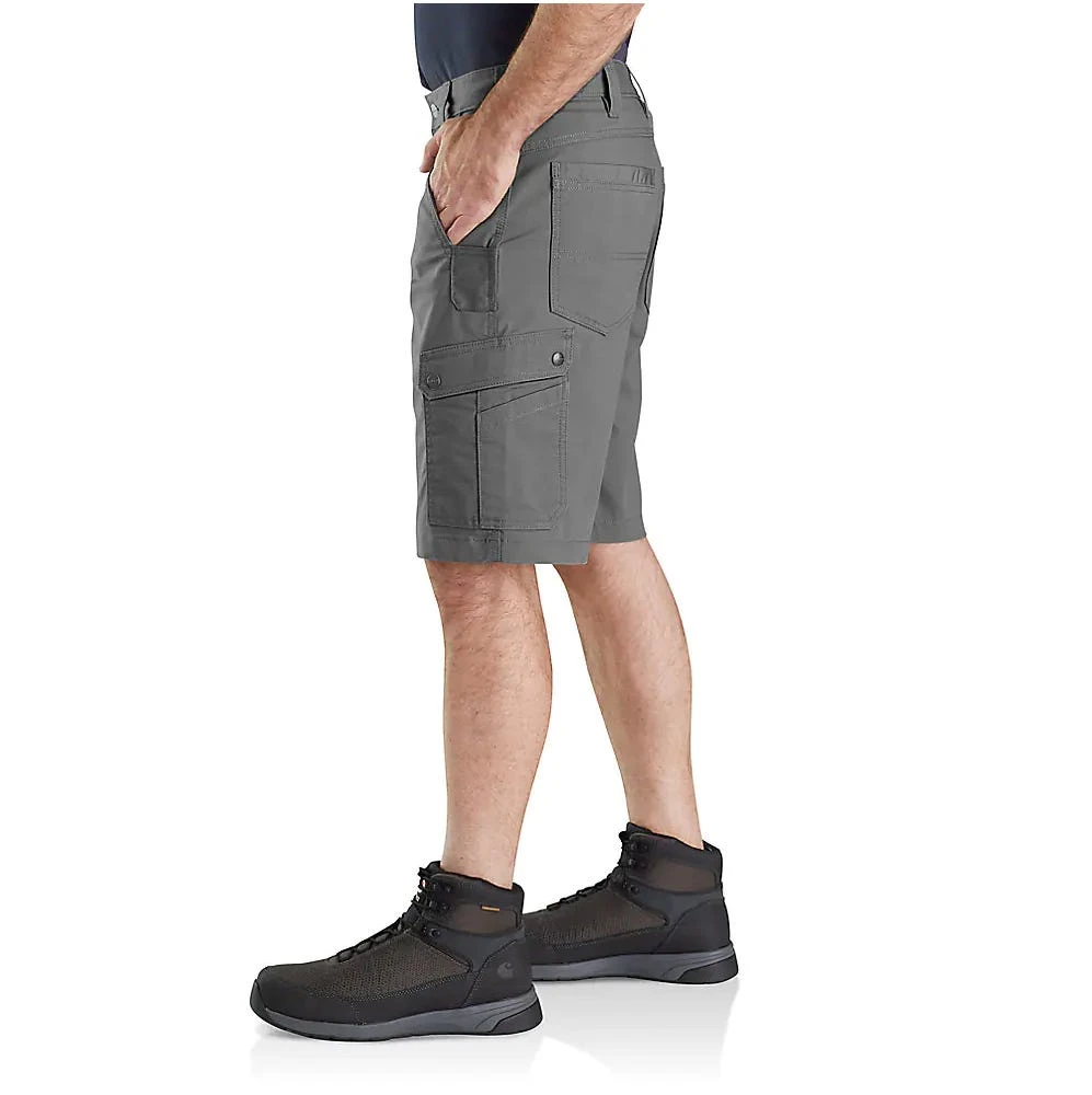 Carhartt Shorts: Men's 104727 075 Steel Rugged Flex Relaxed Fit Ripstop Cargo Work Short