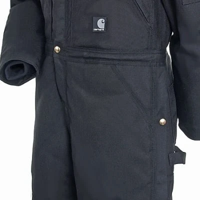 Carhartt Coveralls: Yukon Men's Black X06 Arctic Extremes Quilt Lined Coveralls