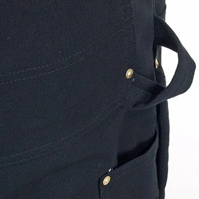 Carhartt Overalls: Men's R41 BLK Black Zip to Hip Quilt Lined Overalls