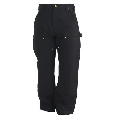 Carhartt Pants: Men's B01 BLK Black Cotton Duck Carpenter Pants