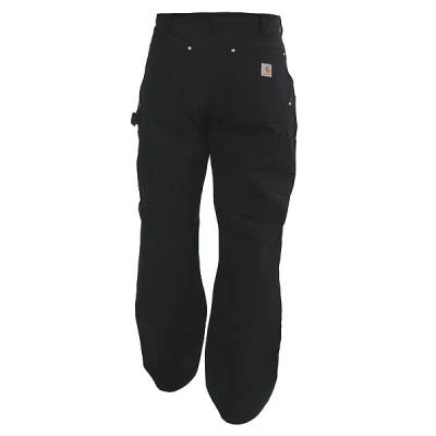 Carhartt Pants: Men's B01 BLK Black Cotton Duck Carpenter Pants