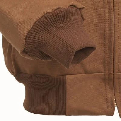 Carhartt Jackets: Men's J131 BRN Brown Duck USA-Made Hooded Jacket