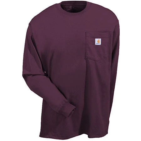 Carhartt Shirts: Men's Port K126 PRT Long Sleeve Cotton Workwear Shirt