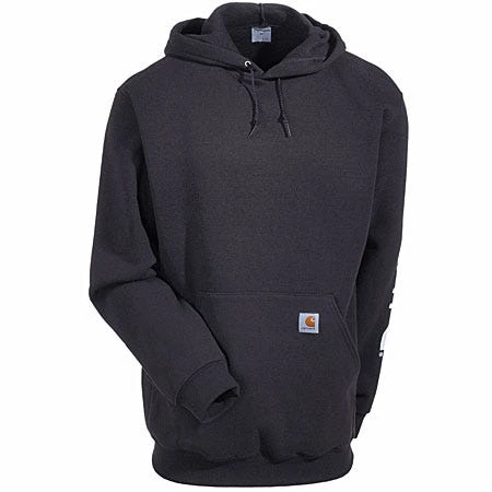 Carhartt Sweatshirts: Men's Black K288 BLK Midweight Pullover Hooded Sweatshirt