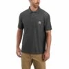 Carhartt Shirts: Men's K570 CRH Carbon Heather Pocket Short Sleeve Polo