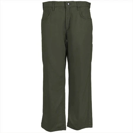 Carhartt Jeans: Men's Moss Flame Resistant Loose Fit Canvas Jeans FRB159 MOS
