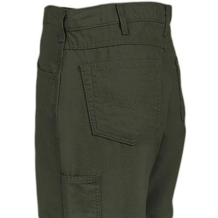 Carhartt Jeans: Men's Moss Flame Resistant Loose Fit Canvas Jeans FRB159 MOS